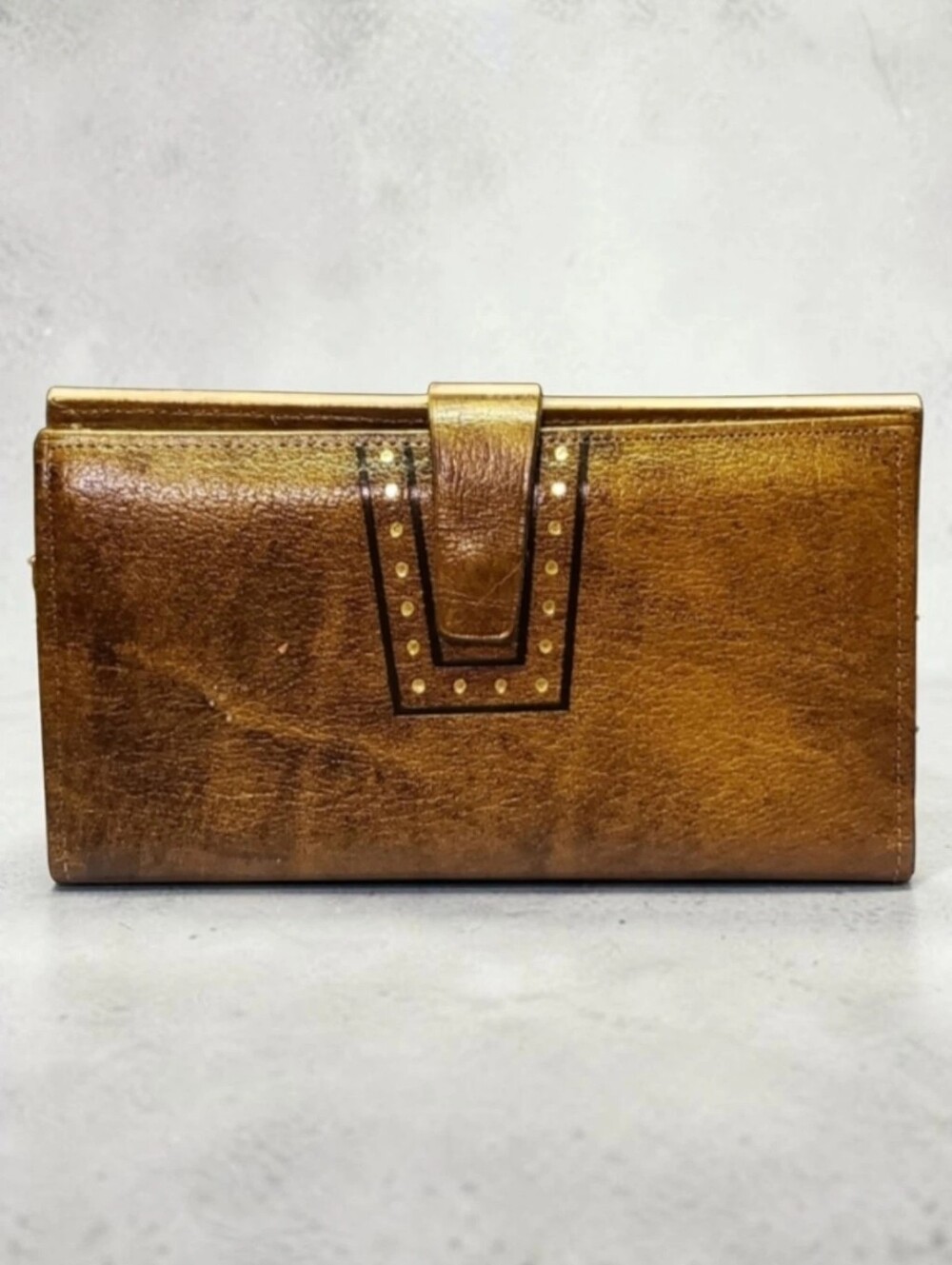 HP 😃 Antique Steerhide Artisan Leather Memo/Note Wallet